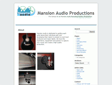 Tablet Screenshot of mansionaudio.com